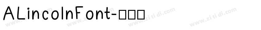 ALincolnFont字体转换