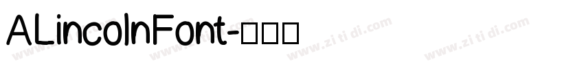 ALincolnFont字体转换