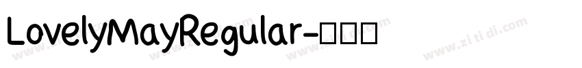 LovelyMayRegular字体转换