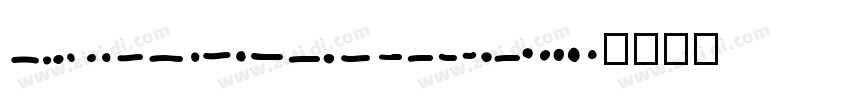 BukanMorse字体转换