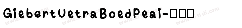 GilbertUltraBoldPlai字体转换