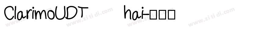 ClarimoUDThai字体转换
