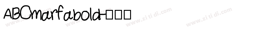 ABCmarfabold字体转换