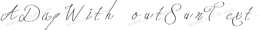 ADayWithoutSunText字体转换