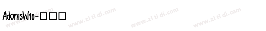 AdonisW10字体转换