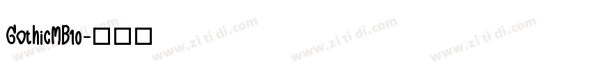 GothicMB10字体转换