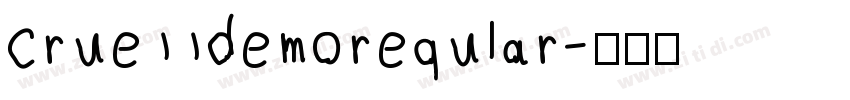 crue11demoregular字体转换