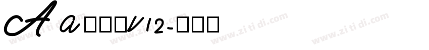 Aa润行体v12字体转换