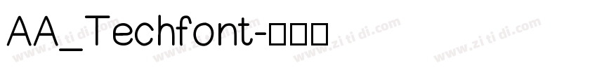 AA_Techfont字体转换
