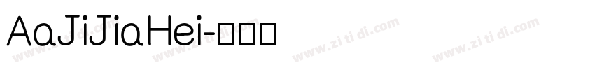 AaJiJiaHei字体转换