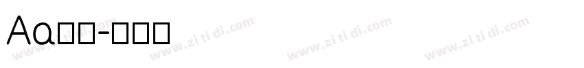 Aa字咖字体转换