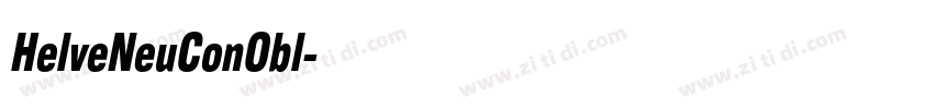 HelveNeuConObl字体转换