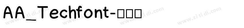 AA_Techfont字体转换