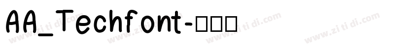 AA_Techfont字体转换