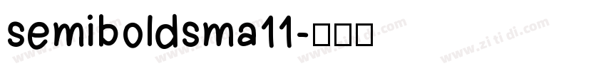 semiboldsma11字体转换