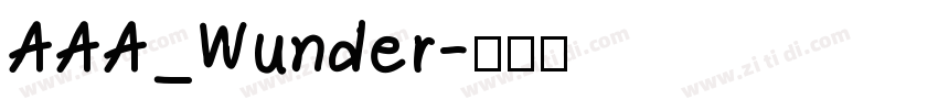 AAA_Wunder字体转换