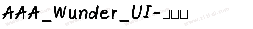 AAA_Wunder_UI字体转换