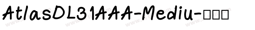 AtlasDL31AAA-Mediu字体转换
