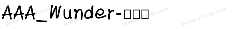 AAA_Wunder字体转换