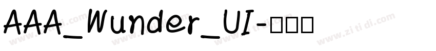 AAA_Wunder_UI字体转换