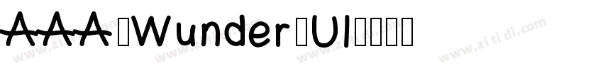 AAA_Wunder_UI字体转换