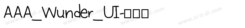 AAA_Wunder_UI字体转换
