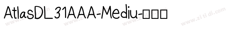 AtlasDL31AAA-Mediu字体转换