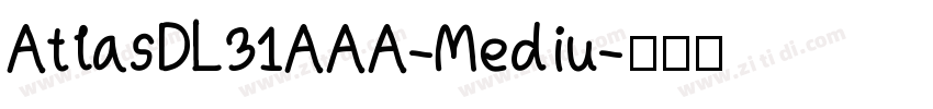 AtlasDL31AAA-Mediu字体转换