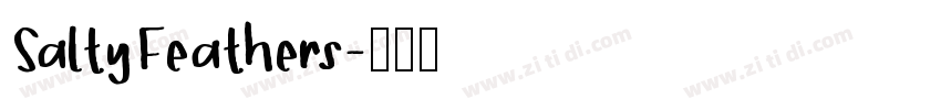 SaltyFeathers字体转换