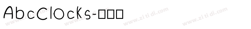 AbcClocks字体转换