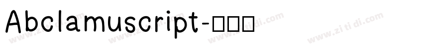 AbcIamuscript字体转换