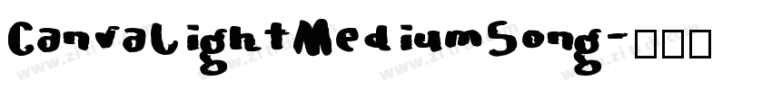CanvaLightMediumSong字体转换
