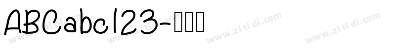 ABCabc123字体转换
