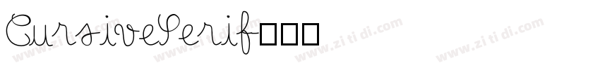 CursiveSerif字体转换
