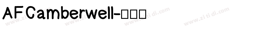 AFCamberwell字体转换