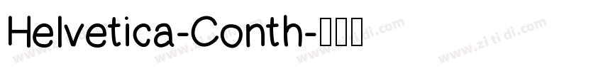 Helvetica-Conth字体转换