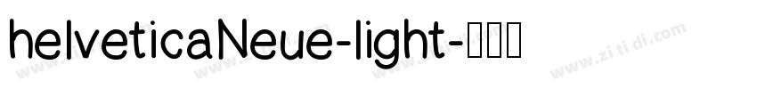 helveticaNeue-light字体转换