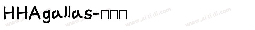 HHAgallas字体转换