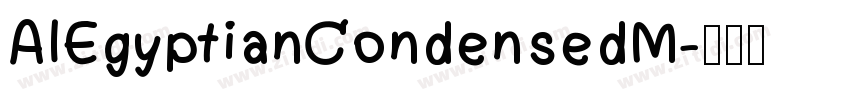 AIEgyptianCondensedM字体转换