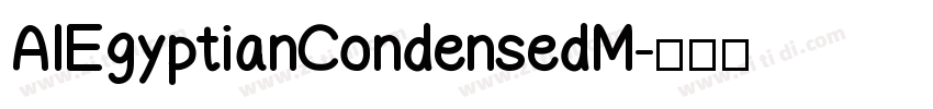 AIEgyptianCondensedM字体转换