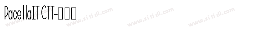 PacellaITCTT字体转换