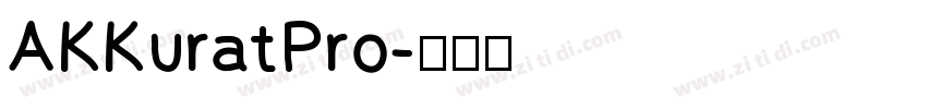 AKKuratPro字体转换