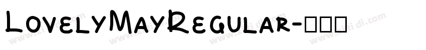 LovelyMayRegular字体转换