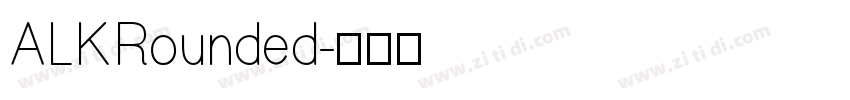 ALKRounded字体转换 ALKRounded字体转换
