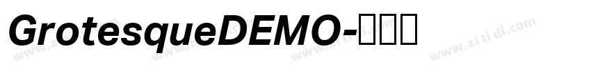 GrotesqueDEMO字体转换