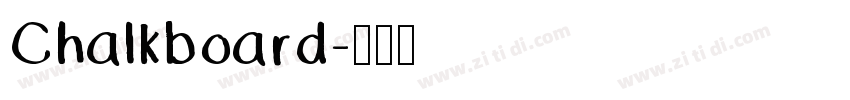 Chalkboard字体转换