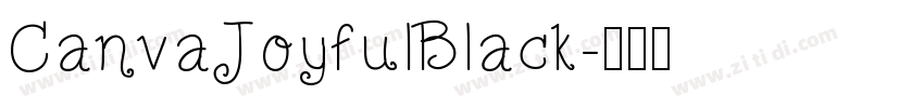 CanvaJoyfulBlack字体转换