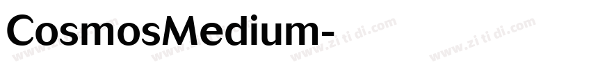 CosmosMedium字体转换