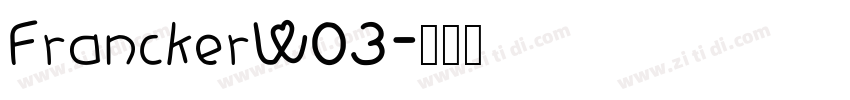 FranckerW03字体转换