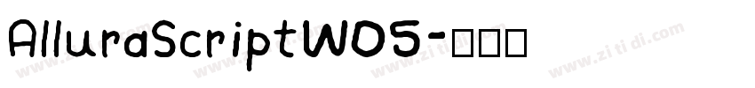 AlluraScriptW05字体转换